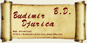 Budimir Đurica vizit kartica